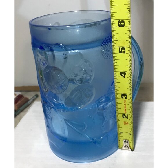 Blue Sports Themed Double Walled Frosty Freezer Mug 3.75" X 6" - Picture 7 of 8